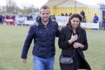 Beverwijk 27 april 2015
Rafael v d Vaart organiseert een voetbaltournooi bij vv Kennemers. Zijn vader Ramon en moeder Lolita werken ook mee. Sabia Engizek komt natuurlijk kijken en verricht de aftrap.