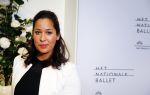 Amsterdam 10 april 2015    
Premiere Nationaal Ballet in de stopera. Ranomi Kromowidjojo met een kennis