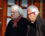 Amsterdam 24 april 2015
Rudi Fuchs met wandelstok in de beethovenstraat.