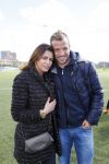 Beverwijk 27 april 2015
Rafael v d Vaart organiseert een voetbaltournooi bij vv Kennemers. Zijn vader Ramon en moeder Lolita werken ook mee. Sabia Engizek komt natuurlijk kijken en verricht de aftrap.