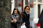 Amsterdam 4 april 2015  
Ruud de Wild haalt met zijn nieuwe vriendin ilse Knijn zijn dochter Toy Travis op bij haar moeder tatum Dagelet. Daarna gaat hij met zijn kinderen naar de stad