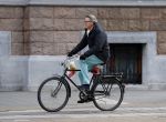 Amsterdam 7 april 2015   
Ursul de Geer op de fiets