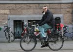 Amsterdam 7 april 2015   
Ursul de Geer op de fiets