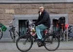 Amsterdam 7 april 2015   
Ursul de Geer op de fiets