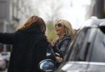 Amsterdam 28 april 2015
Wendy v Dijk en Leontine Borsato op de pc hooftstraat.