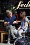 Amsterdam 13 april 2015
Wim Kieft met (ex)vriendin suzanne Martens en hun dochtertje op terras.