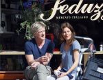 Amsterdam 13 april 2015
Wim Kieft met (ex)vriendin suzanne Martens en hun dochtertje op terras.
