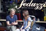 Amsterdam 13 april 2015
Wim Kieft met (ex)vriendin suzanne Martens en hun dochtertje op terras.