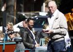 Amsterdam 21 april 2016
Arie Boomsma met vrienden op een terras.
