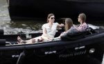 Amsterdam 7 mei 2016 
Rob Witschge en zijn vrouw Barbara aan het varen met Johnny en Danielle van t schip en hun dochter.