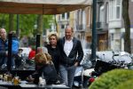 Amsterdam 22 april 2016 
Connie Breukhoven met vriend Eugene v Dun op de cornelis schuytstraat