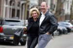 Amsterdam 22 april 2016 
Connie Breukhoven met vriend Eugene v Dun op de cornelis schuytstraat