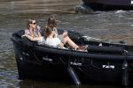 Amsterdam 7 mei 2016 
Rob Witschge en zijn vrouw Barbara aan het varen met Johnny en Danielle van t schip en hun dochter.