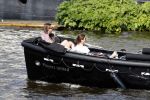 Amsterdam 7 mei 2016 
Rob Witschge en zijn vrouw Barbara aan het varen met Johnny en Danielle van t schip en hun dochter.