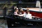 Amsterdam 7 mei 2016 
Rob Witschge en zijn vrouw Barbara aan het varen met Johnny en Danielle van t schip en hun dochter.