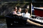 Amsterdam 7 mei 2016 
Rob Witschge en zijn vrouw Barbara aan het varen met Johnny en Danielle van t schip en hun dochter.