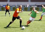Amsterdam 13 mei 2016
Sportdag van de Johan Cruijff foundation in het olymoisch stadion met oa Johnny Heitinga Dennis Bergkamp Peter Heerschop Vigo Waas Sjaak Swart Kenneth Perez Evelyne de Bruin en Raoul Heertje.