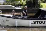 Amsterdam 9 mei 2016 
Dirk en Suus Zeelenberg eerst lunchen bij de harbour club en daarna varen door de grachten met hun boot/sloep