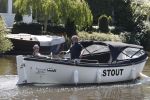 Amsterdam 9 mei 2016 
Dirk en Suus Zeelenberg eerst lunchen bij de harbour club en daarna varen door de grachten met hun boot/sloep