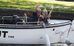 Amsterdam 9 mei 2016 
Dirk en Suus Zeelenberg eerst lunchen bij de harbour club en daarna varen door de grachten met hun boot/sloep