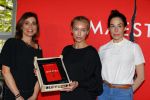 Amsterdam 22 april 2016 
Boekpresentatie Maestra met  Heleen van Royen, schrijfster Lisa Hilton en Halina Reijn.