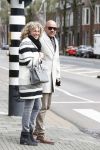 Amsterdam 16 april 2016 
John v d Heuvel met zijn vrouw in Amsterdam zuid.