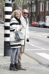 Amsterdam 16 april 2016 
John v d Heuvel met zijn vrouw in Amsterdam zuid.