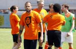 Amsterdam 13 mei 2016
Sportdag van de Johan Cruijff foundation in het olymoisch stadion met oa Johnny Heitinga Dennis Bergkamp Peter Heerschop Vigo Waas Sjaak Swart Kenneth Perez Evelyne de Bruin en Raoul Heertje.