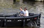 Amsterdam 7 mei 2016 
Rob Witschge en zijn vrouw Barbara aan het varen met Johnny en Danielle van t schip en hun dochter.