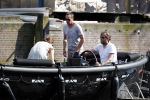 Amsterdam 7 mei 2016 
Rob Witschge en zijn vrouw Barbara aan het varen met Johnny en Danielle van t schip en hun dochter.