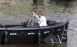 Amsterdam 7 mei 2016 
Rob Witschge en zijn vrouw Barbara aan het varen met Johnny en Danielle van t schip en hun dochter.