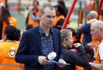 Amsterdam 22 april 2016
Koning Willem Alexander en Koningin Maxima bij de opening van de koningsspelen in Amsterdam.
Richard Krajicek vangt ze op en Johnny de Mol doet de presentatie. Joris Marseille
