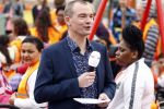 Amsterdam 22 april 2016
Koning Willem Alexander en Koningin Maxima bij de opening van de koningsspelen in Amsterdam.
Richard Krajicek vangt ze op en Johnny de Mol doet de presentatie. Joris Marseille