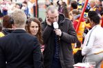 Amsterdam 22 april 2016
Koning Willem Alexander en Koningin Maxima bij de opening van de koningsspelen in Amsterdam.
Richard Krajicek vangt ze op en Johnny de Mol doet de presentatie. Joris Marseille