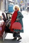 Amsterdam 17 mei 2016 
Karin Bloemen wordt door haar man afgezet bij de kleine komedie. Karin is heel veel kg afgevallen.