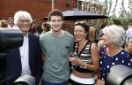 Amsterdam 9 mei 2016 
Presentatie boek Jet van Nieuwkerk bij de westergasfabriek.
Kees v Nieuwkerk met opa en oma en moeder