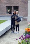 Amsterdam 22 april 2016 
Boekpresentatie Maestra met  Heleen van Royen, schrijfster Lisa Hilton en Halina Reijn. Kim Feenstra met een vriendin