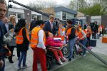 Amsterdam 22 april 2016
Koning Willem Alexander en Koningin Maxima bij de opening van de koningsspelen in Amsterdam.
Richard Krajicek vangt ze op en Johnny de Mol doet de presentatie.