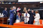 Zwolle 27 april 2016
Koningsdag in Zwolle met Koning Willem Alexander Koningin Maxima Prinses Amalia Ariane Alexia Prins Constantijn Prinses Laurentien Prins Maurits Prinses Marilene Prins Bernhard Prinses Annette Prins Pieter Christiaan Prinses Anita Prins Floris en Prinses Aimee.