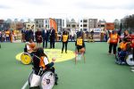 Amsterdam 22 april 2016
Koning Willem Alexander en Koningin Maxima bij de opening van de koningsspelen in Amsterdam.
Richard Krajicek vangt ze op en Johnny de Mol doet de presentatie.