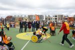 Amsterdam 22 april 2016
Koning Willem Alexander en Koningin Maxima bij de opening van de koningsspelen in Amsterdam.
Richard Krajicek vangt ze op en Johnny de Mol doet de presentatie.