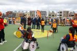 Amsterdam 22 april 2016
Koning Willem Alexander en Koningin Maxima bij de opening van de koningsspelen in Amsterdam.
Richard Krajicek vangt ze op en Johnny de Mol doet de presentatie.