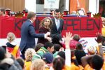 Amsterdam 22 april 2016
Koning Willem Alexander en Koningin Maxima bij de opening van de koningsspelen in Amsterdam.
Richard Krajicek vangt ze op en Johnny de Mol doet de presentatie.