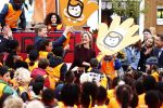 Amsterdam 22 april 2016
Koning Willem Alexander en Koningin Maxima bij de opening van de koningsspelen in Amsterdam.
Richard Krajicek vangt ze op en Johnny de Mol doet de presentatie.