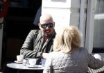 Amsterdam 21 april 2016 
Maik de Boer met een vriendin op terras.