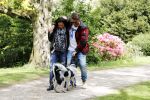 Amsterdam 14 mei 2016
Martijn Krabbe en zijn vriendin Noi Pakon aan het wandelen met de hond in het park.