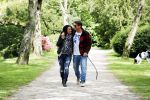 Amsterdam 14 mei 2016
Martijn Krabbe en zijn vriendin Noi Pakon aan het wandelen met de hond in het park.