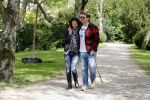 Amsterdam 14 mei 2016
Martijn Krabbe en zijn vriendin Noi Pakon aan het wandelen met de hond in het park.