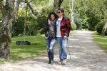 Amsterdam 14 mei 2016
Martijn Krabbe en zijn vriendin Noi Pakon aan het wandelen met de hond in het park.