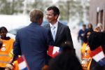 Amsterdam 22 april 2016
Koning Willem Alexander en Koningin Maxima bij de opening van de koningsspelen in Amsterdam.
Richard Krajicek vangt ze op en Johnny de Mol doet de presentatie.